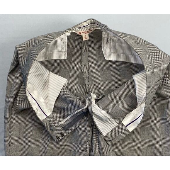 Brooks Brothers Red Fleece Cuffed Stretch Poly-Wool Dress Pants, Slacks. Size 8. - Picture 7 of 9